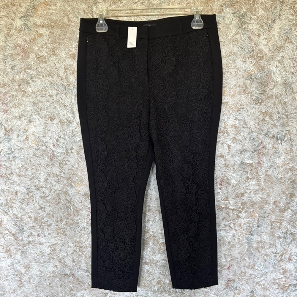 White House Black Market Black Cropped Pants